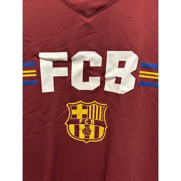 Barcelona FCB soccer jersey team maroon red shirt football red men's sz M - Picture 3 of 7